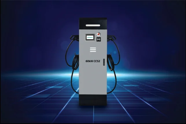 60Kwh Dual Gun Ccs2 Dc Fast Ev Charger